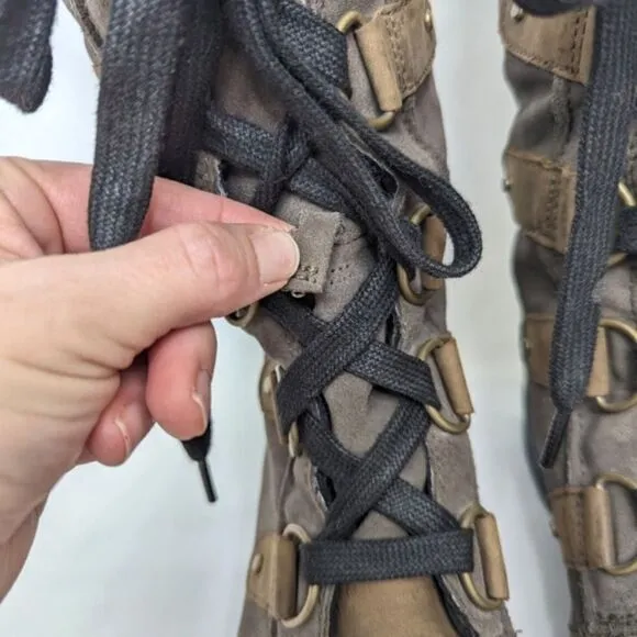 Sorel Emelie Lace Up Waterproof Boots Major 9.5