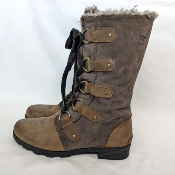 Sorel Emelie Lace Up Waterproof Boots Major 9.5