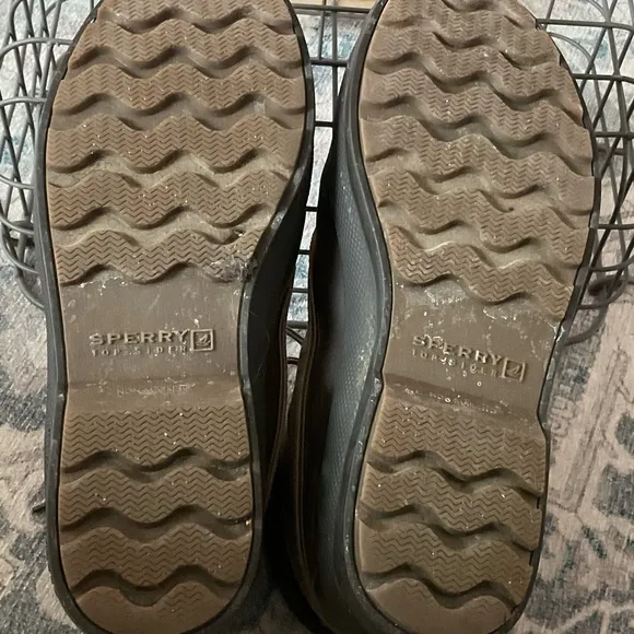 Sperry Brown and Tan Outdoor Boots with Rubber Sole