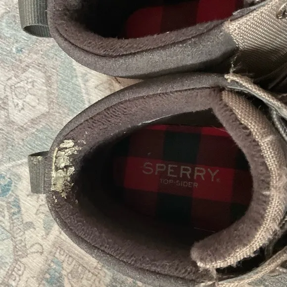 Sperry Brown and Tan Outdoor Boots with Rubber Sole
