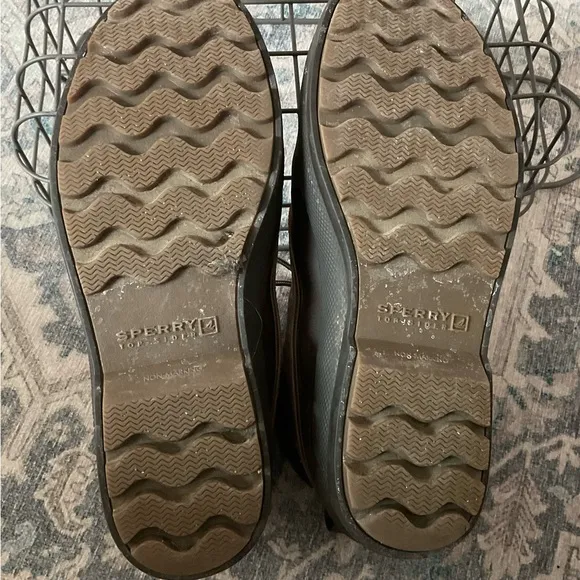 Sperry Brown and Tan Outdoor Boots with Rubber Sole
