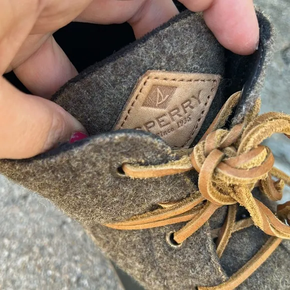 Sperry Leather &amp; Wool Rubber Boots