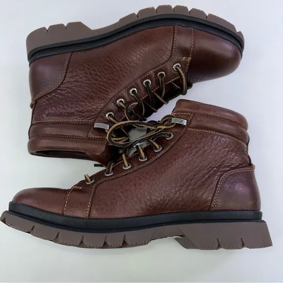 Sperry Mens Watertown LTT Waterproof Outdoor Boots Brown Leather Tan Size 7