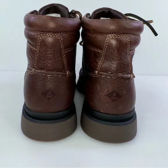 Sperry Mens Watertown LTT Waterproof Outdoor Boots Brown Leather Tan Size 7