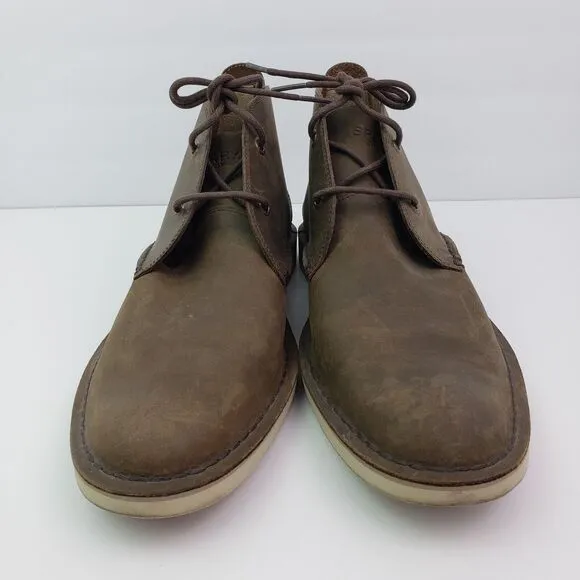 Sperry Top Sider Mens Size 8.5 Brown Leather Formal Chukka Boots STS14653