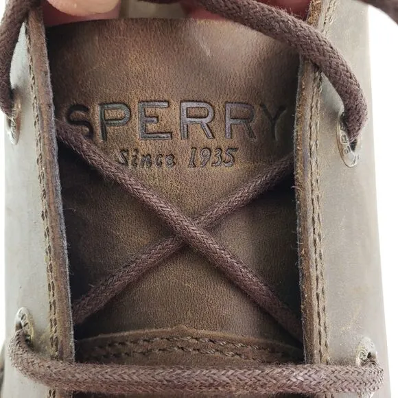 Sperry Top Sider Mens Size 8.5 Brown Leather Formal Chukka Boots STS14653