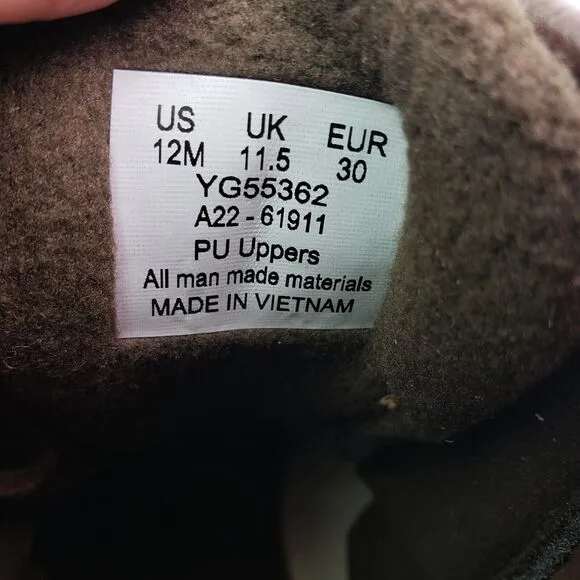 Sperry Top Sider Saltwater Toddler Sz 12 Brown Leather Waterproof Duck Boots