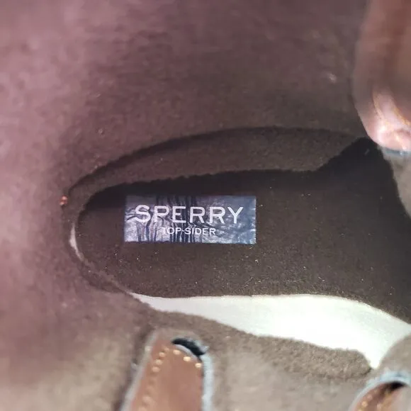 Sperry Top Sider Saltwater Toddler Sz 12 Brown Leather Waterproof Duck Boots