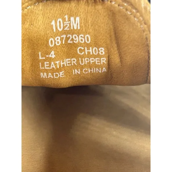 Sperry Top Spider Gold Cup Mens Leather Sandal Deerskin Lining Fisherman 10.5M