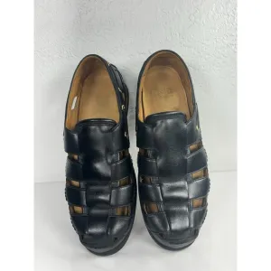 Sperry Top Spider Gold Cup Mens Leather Sandal Deerskin Lining Fisherman 10.5M