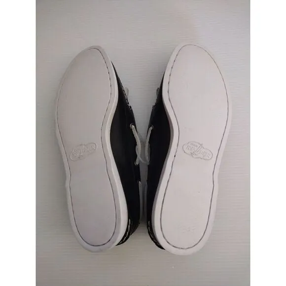 Sperry Top Spider X Brooks Brother Kiltie Boat‎ Shoes Mens Sz 11 Black White