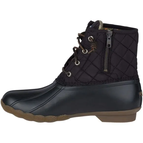 SPERRY WOMEN'S SALTWATER BOOTS, BLACK, 6