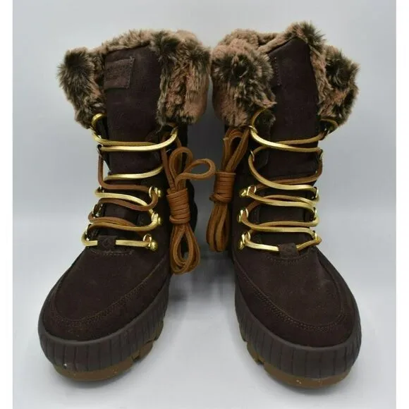Sperry Womens Size 9 Torrent Lace Up Brown Waterproof Winter Boots STS86833