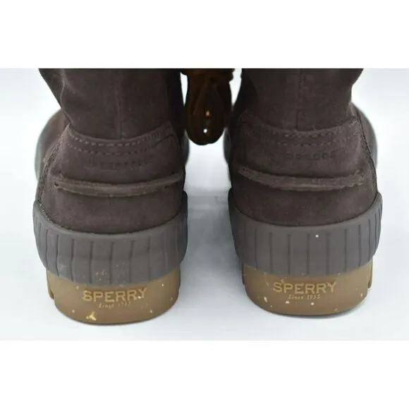 Sperry Womens Size 9 Torrent Lace Up Brown Waterproof Winter Boots STS86833