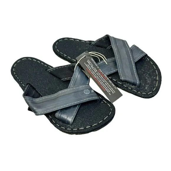 SPLAFF Eco Conscious Gladiator Sandals Recycled Tires Tubes Hemp Slip Ons 7 NEW