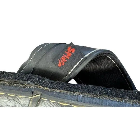 SPLAFF Eco Conscious Gladiator Sandals Recycled Tires Tubes Hemp Slip Ons 7 NEW