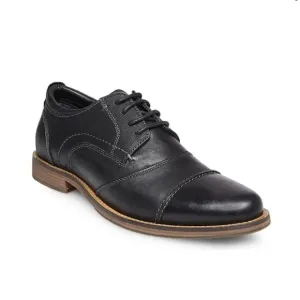 Steve Madden Black Pinsen Cap Toe Derby 416