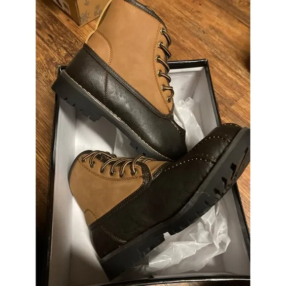 Steve Madden Boots Cornel Duck Brown Men's Size 7 US New In Box