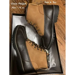 Steve Madden Boots Cornel Duck Brown Men's Size 7 US New In Box