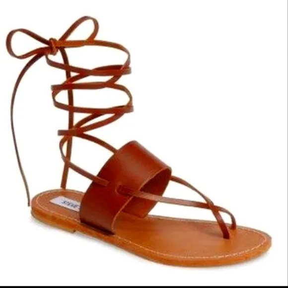 Steve Madden Free People Italy Leather wrap sandals Italy 7.5