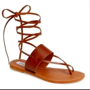 Steve Madden Free People Italy Leather wrap sandals Italy 7.5