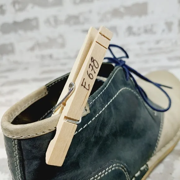 Steve Madden Harsen 660 Grey Multi Leather Men’s Lace Up Chukka Boots E678