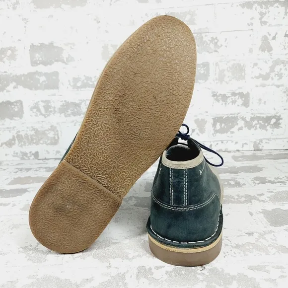 Steve Madden Harsen 660 Grey Multi Leather Men’s Lace Up Chukka Boots E678