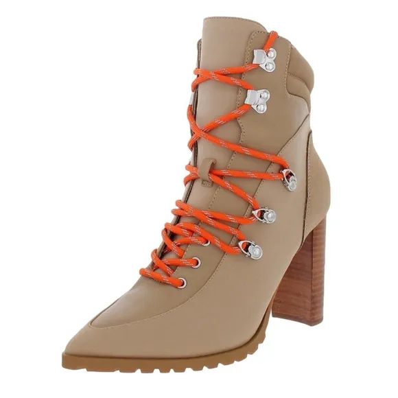 Steve Madden Kare Lace Up Heeled BOUTIQUE Ankle Booties‎ in size 9.5 M
