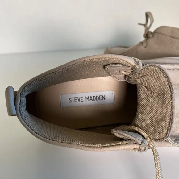 STEVE MADDEN MENS SIZE 8 Willis Taupe High Top Sneaker Boot‎ Casual Business