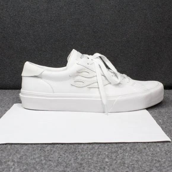 Straye Logan Heat White Leather Skate Shoes, White, Men's Size 12