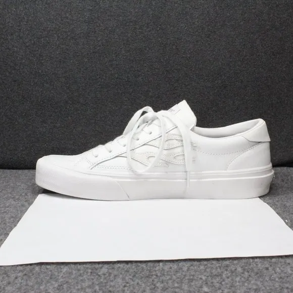 Straye Logan Heat White Leather Skate Shoes, White, Men's Size 12