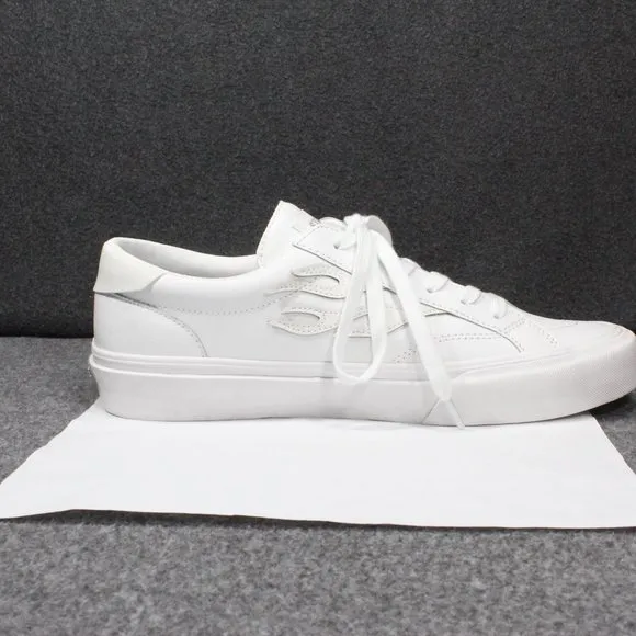 Straye Logan Heat White Leather Skate Shoes, White, Men's Size 12