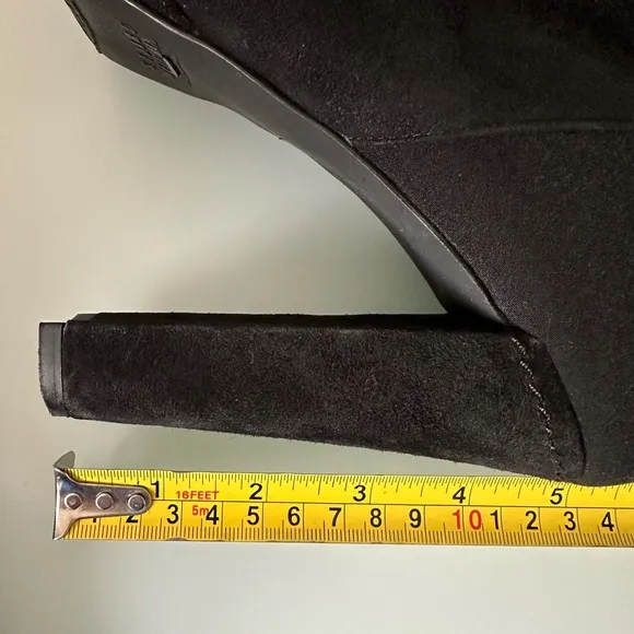 STUART WEITZMAN Authentic Suede and neoprene Black Knee boots