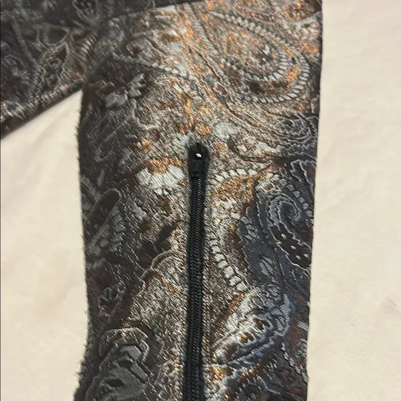 Stuart Weitzman Black and Silver Heeled Boots with Vintage Charm
