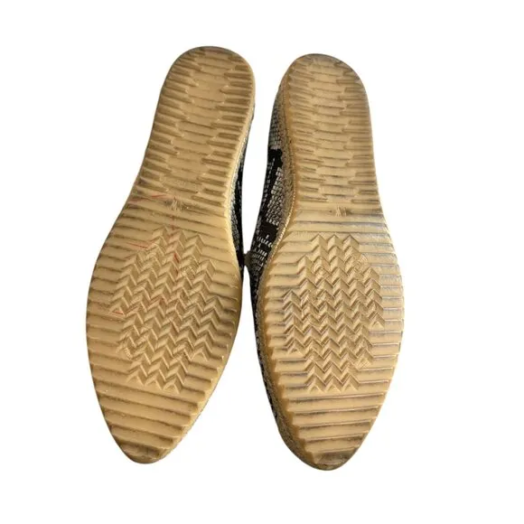 Stuart Weitzman Catalan Snake Python Print Espadrilles Flats Comfort Shoes 10