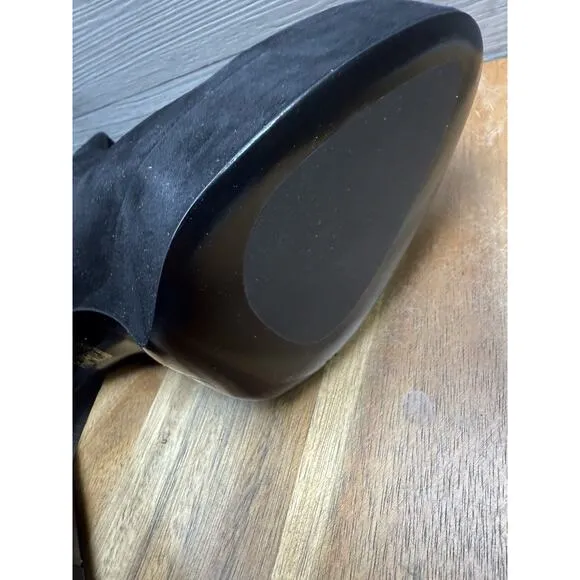 Stuart Weitzman Lala Suede Platform Block Heel Zip Bootie in Black Size 8.5