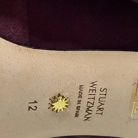 Stuart Weitzman Rapture Cabernet Suede Booties new size 12