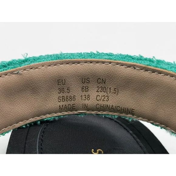 Stuart Weitzman Womens Bandeau Sport Sandals Green Size 6B