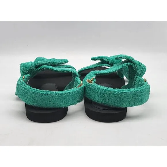 Stuart Weitzman Womens Bandeau Sport Sandals Green Size 6B