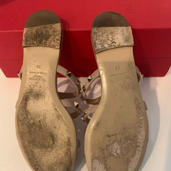 Studded Beige Sandals