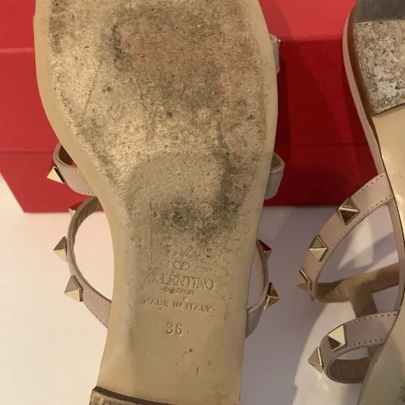 Studded Beige Sandals