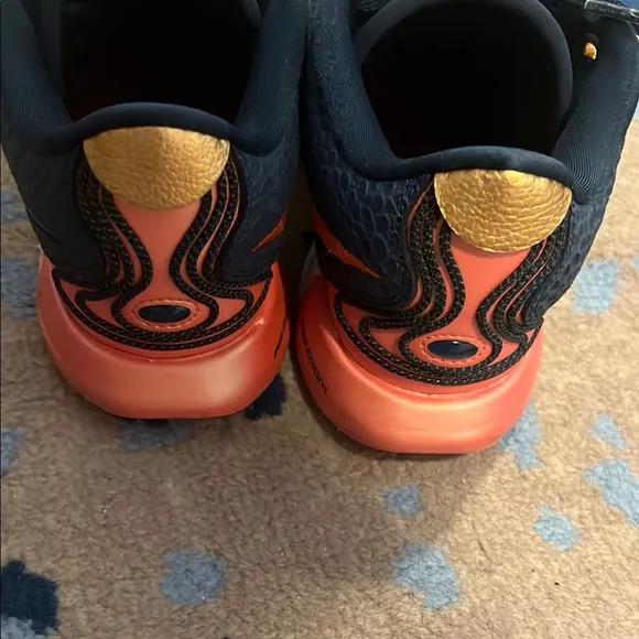 Stylish Nike LeBron James Kids' Shoes in Navy and Orange
