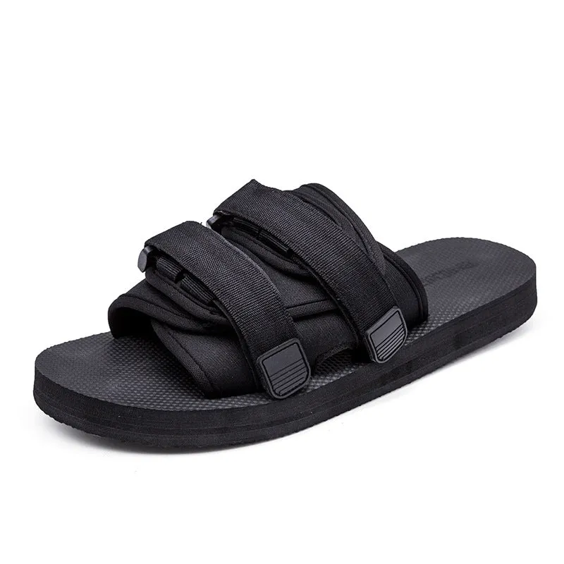 Suitable For Men's Flip Flops Korean Men's And Women's Slippers Couple Beach Shoes Sandals