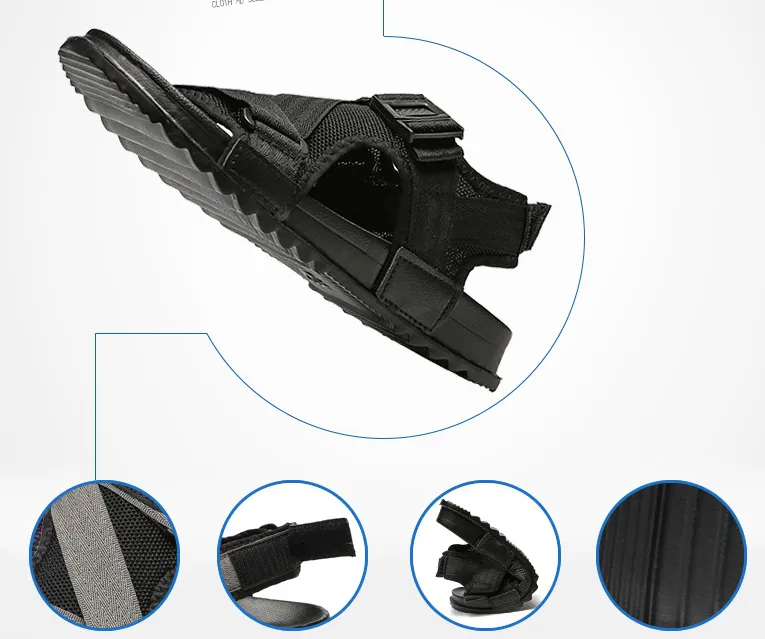 Summer new men's beach sandals Korean version of the wild buckle men's shoes