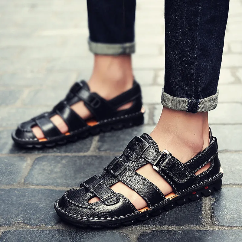 Summer Sandals Men's Non Slip Beach Shoes Baotou Men's Sandals