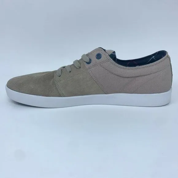 Supra Mens Stacks II Skate Shoes Khaki Tan 13 New