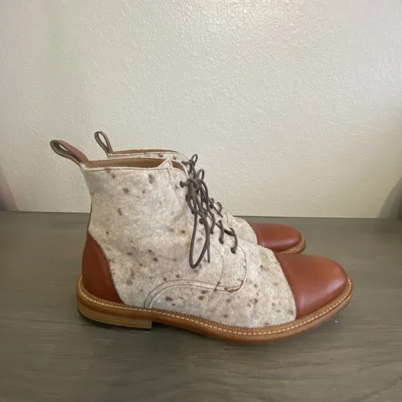 Taft, The Jack Boot Calico Wool &amp; Calfskin 42 EU/9 US