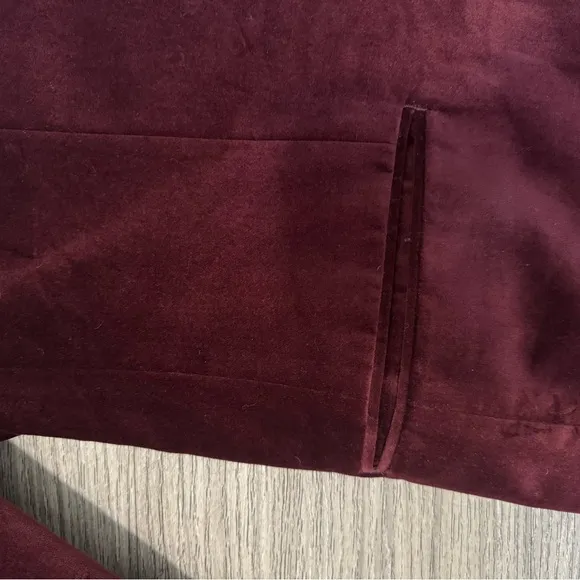 Tallia Men’s Velvet Blazer | Deep Burgundy | Dragon Lining | Size M