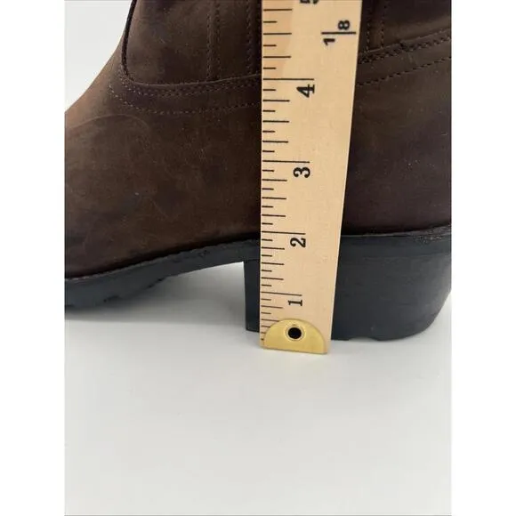 Tecovas Ranch Wear Brown Leather Western Cowboy Work Boots Mens 11.5 D Vibram