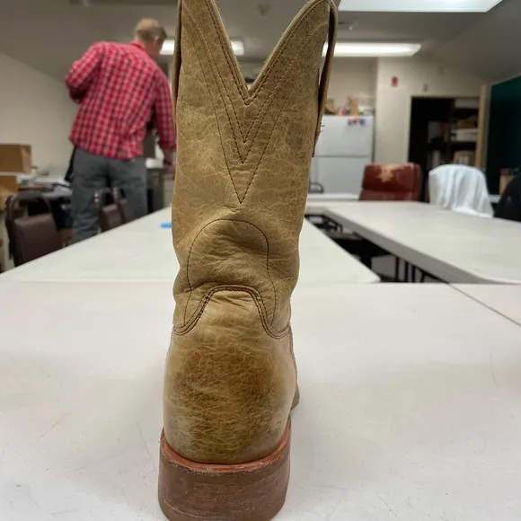 Tecovas Stockton boots 12D Wheat Bison Leather